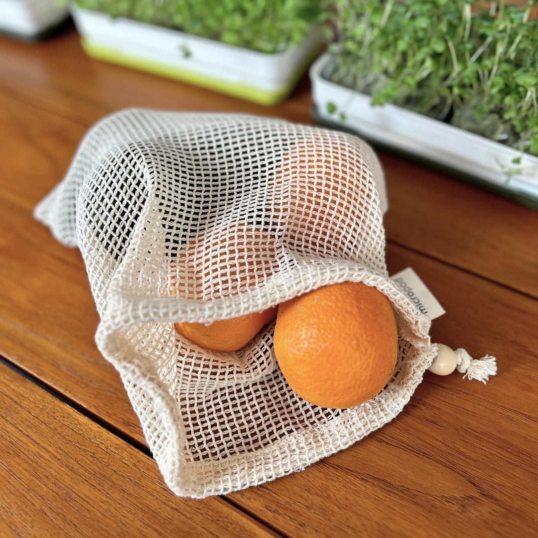 Organic Cotton Mesh Produce Bag - micropod